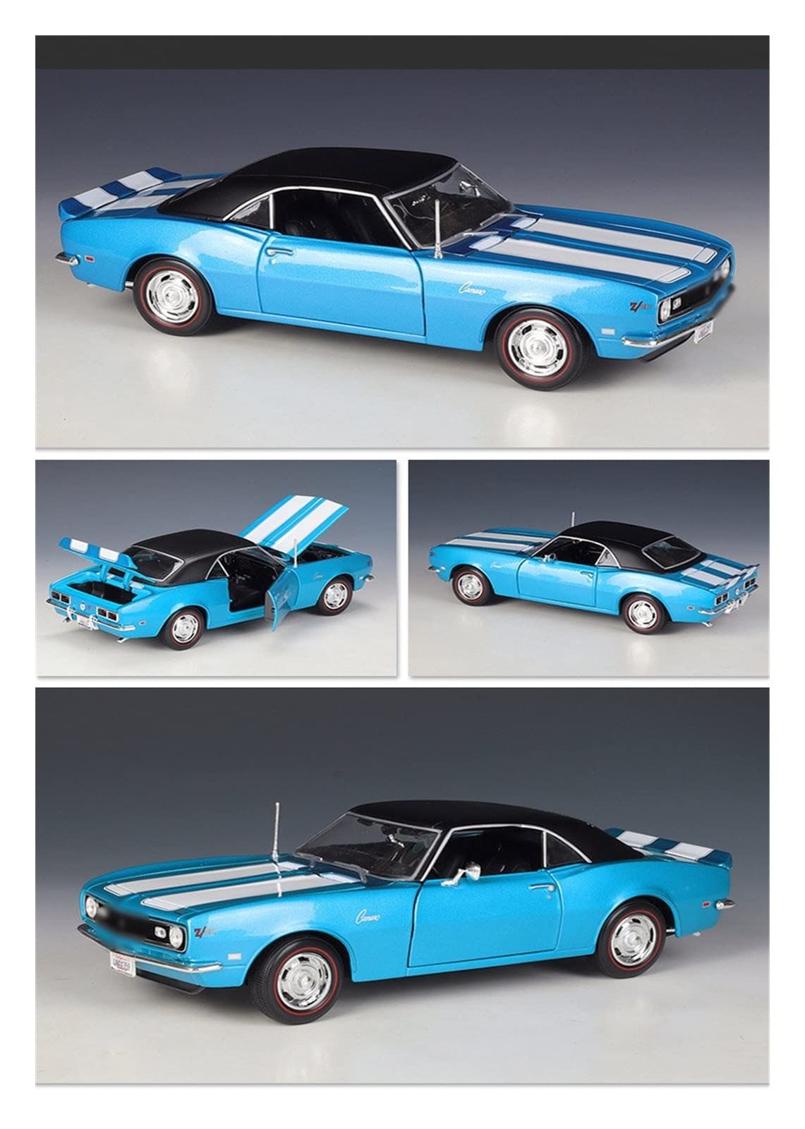 Amazon.co.jp: に適合する シボレー カマロ Z28 1968 1:18 合金車